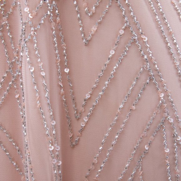 BHLDN Adrianna Papell 14 Beaded Maxi Dress Pink - Picture 2 of 10